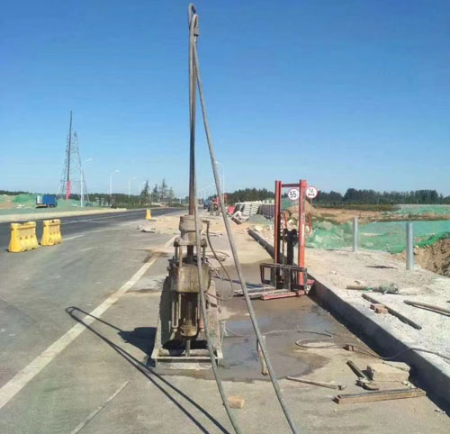 新和公路高聚物注浆加固